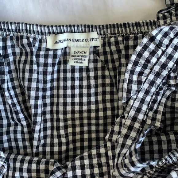 American Eagle - Gingham Checkered Strap Top - Picture 5 of 5